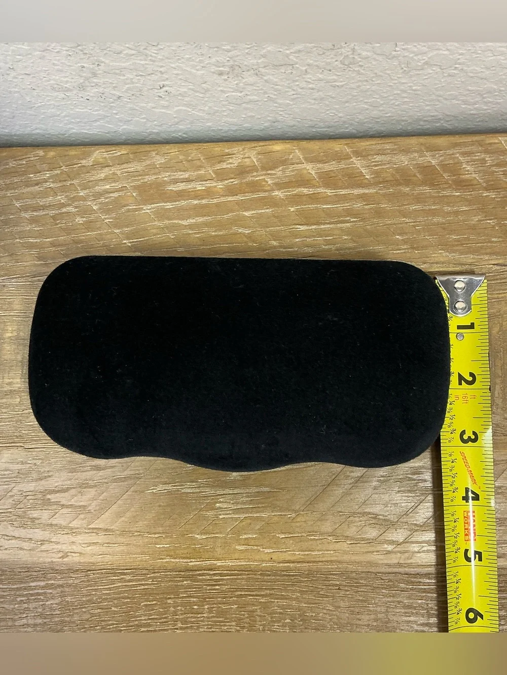 Gucci Hard Shell Velvet Eyewear Case Black exterior Blue/Gray interior